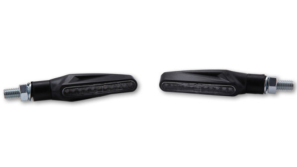 HIGHSIDER smart Stix LED Blinker Schwarz/Transparent E-geprüft (Paar)