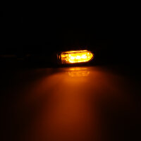 HIGHSIDER smart Namiko-TS LED Blinker/Positionslicht Schwarz/Getönt 2in1, E-Geprüft (Paar)