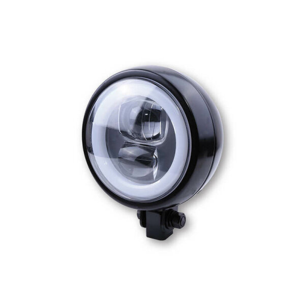 HIGHSIDER pro Scheinwerfer Flat Typ 9 LED Schwarz E-Geprüft (1Stck)