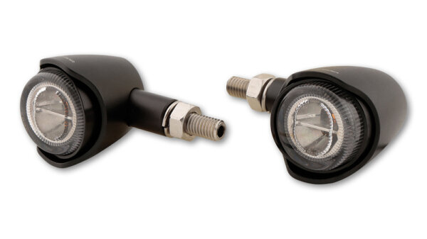 HIGHSIDER pro Akron-X LED Blinker Schwarz/Getönt E-Geprüft (Paar)