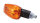 HIGHSIDER smart IMOLA 1 Mini-Blinker, Schwarz, Glas gelb, E-Geprüft, Kurzer Arm, (Paar)