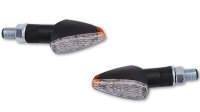 HIGHSIDER smart Peak LED Blinker Schwarz/Transparent Kurz E-Geprüft (Paar)