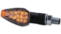 HIGHSIDER smart Peak LED Blinker Schwarz/Transparent Kurz E-Geprüft (Paar)