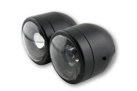 HIGHSIDER smart Scheinwerfer Twin LED Schwarz Seitliche Befestigung, E-Geprüft (1Stck)