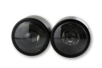 HIGHSIDER smart Scheinwerfer Twin LED Schwarz Seitliche Befestigung, E-Geprüft (1Stck)