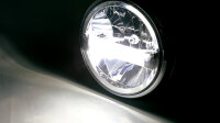 HIGHSIDER pro 7 Zoll Scheinwerfer Frame-R1 Typ 4 LED Schwarz Seitliche Befestigung