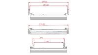 HIGHSIDER pro 7 Zoll Scheinwerfer Frame-R1 Typ 4 LED Schwarz Seitliche Befestigung