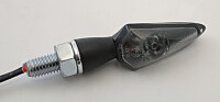HIGHSIDER pro Stream LED Blinker Gehäuse Schwarz / Linse Rauchgrau (Paar), Vorn & Hinten