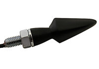 HIGHSIDER pro Stream LED Blinker Gehäuse Schwarz / Linse Rauchgrau (Paar), Vorn & Hinten