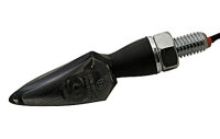 HIGHSIDER pro Stream LED Blinker Gehäuse Schwarz / Linse Rauchgrau (Paar), Vorn & Hinten