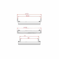 HIGHSIDER pro 7 Zoll Scheinwerfer Frame-R1 Typ 11 LED Schwarz Seitliche Befestigung