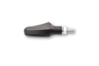 HIGHSIDER smart Shorty-Fin LED 3in1 Blinker-Rücklicht-Kombination Gehäuse Schwarz / Linse Rauchgrau (Paar), Hinten