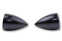 HIGHSIDER pro Rocket Bullet LED Blinker/Positionslicht Schwarz/Getönt 2in1, E-Geprüft (Paar)