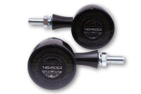 HIGHSIDER pro Rocket Bullet LED Blinker/Positionslicht Schwarz/Getönt 2in1, E-Geprüft (Paar)