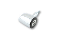 HIGHSIDER pro Rocket Classic LED Rück-, Bremslicht, Blinker Chrom/Getönt 3in1, E-Geprüft (Paar)