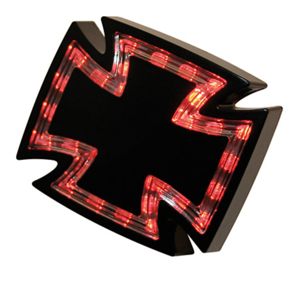 HIGHSIDER pro Gothic LED Rücklicht Schwarz/Transparent (1Stck)