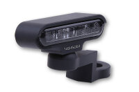 HIGHSIDER pro Typ 2 LED Blinker Gehäuse Schwarz / Linse Rauchgrau (Paar), Vorn