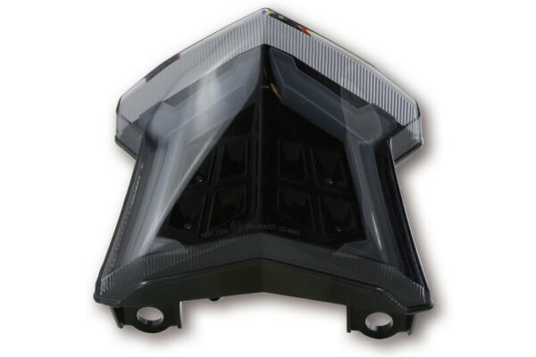 HIGHSIDER smart LED Rücklicht Schwarz Kawasaki Style, E-Geprüft (1Stck)