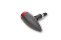 HIGHSIDER pro Micro-Bullet LED Rücklicht Schwarz/Rot (1Stck)