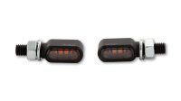 HIGHSIDER pro Little Bronx LED Blinker Schwarz/Getönt CNC, E-Geprüft (Paar)