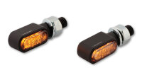 HIGHSIDER pro Stealth-XS Bronx LED Blinker, Schwarz-Matt (Paar)