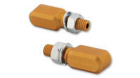 HIGHSIDER pro Little Bronx LED Blinker Gold/Getönt CNC, E-Geprüft (Paar)