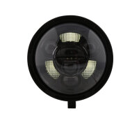 HIGHSIDER pro 7 Zoll Scheinwerfer Frame-R1 Typ 11 LED Schwarz Untere Befestigung