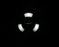 HIGHSIDER pro 7 Zoll Scheinwerfer Frame-R1 Typ 11 LED Schwarz Untere Befestigung