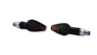 HIGHSIDER smart Peak LED Blinker Gehäuse Schwarz / Linse Rauchgrau (Paar), Vorn & Hinten