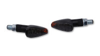 HIGHSIDER smart Peak LED Blinker Gehäuse Schwarz / Linse Rauchgrau (Paar), Vorn & Hinten