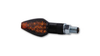HIGHSIDER smart Peak LED Blinker Gehäuse Schwarz / Linse Rauchgrau (Paar), Vorn & Hinten