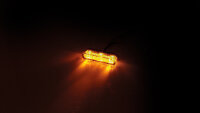 HIGHSIDER pro Star-MX1 Pro LED Indicator Gehäuse Schwarz / Linse Orange (Paar), Vorn & Hinten