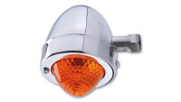HIGHSIDER smart Bullet Pike Glühlampen Blinker Gehäuse Chrom / Linse Orange (Stück), Vorn & Hinten