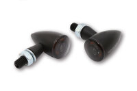 HIGHSIDER pro Montana Bullet LED Blinker, Schwarz-Matt...