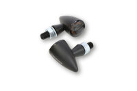 HIGHSIDER pro Montana Bullet LED Blinker, Schwarz-Matt (Paar)