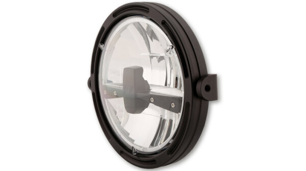 HIGHSIDER pro 7 Zoll Scheinwerfer Frame-R1 Typ 3 LED Schwarz Seitliche Befestigung