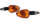 HIGHSIDER smart Little Duke Mini Blinker Schwarz/Orange E-Geprüft (Paar)