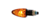 HIGHSIDER smart Arrow Glühlampen Mini-Blinker Gehäuse Carbon / Linse Orange (Paar), Vorn & Hinten