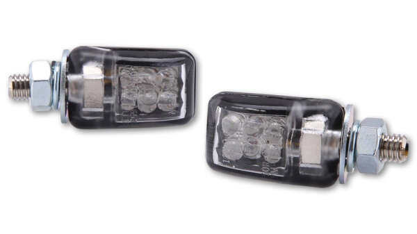 HIGHSIDER smart Picco LED Blinker Schwarz/Transparent E-geprüft (Paar)