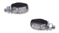 HIGHSIDER smart Picco LED Blinker Gehäuse Schwarz / Linse Klar (Paar), Hinten