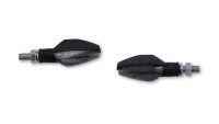 HIGHSIDER smart Toledo LED Blinker Gehäuse Schwarz / Linse Rauchgrau (Paar), Vorn & Hinten