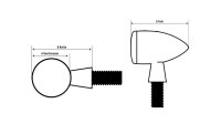 HIGHSIDER smart Toledo LED Blinker Schwarz/Getönt E-Geprüft (Paar)