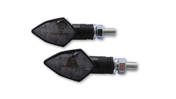 HIGHSIDER smart Rock LED Blinker Schwarz/Getönt E-Geprüft (Paar)