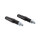 HIGHSIDER smart Shorty-Fin LED Blinker Gehäuse Schwarz / Linse Rauchgrau (Paar), Vorn & Hinten