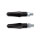 HIGHSIDER smart Shorty-Fin LED Blinker Gehäuse Schwarz / Linse Rauchgrau (Paar), Vorn & Hinten