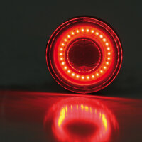 HIGHSIDER pro Montana Bullet LED Blinker mit Brems- & Rücklicht 3in1, Schwarz-Matt (Paar)