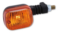 HIGHSIDER smart Duc-Style Glühlampen Blinker Gehäuse Schwarz / Linse Orange (Stück), Vorn Rechts & Hinten Links