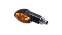 HIGHSIDER smart Cateye Glühlampen Mini-Blinker Gehäuse Schwarz / Linse Rauchgrau (Paar), Vorn & Hinten