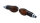 HIGHSIDER smart Cateye Glühlampen Mini-Blinker Gehäuse Schwarz / Linse Rauchgrau (Paar), Vorn & Hinten