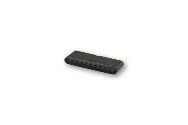 HIGHSIDER pro Stripe-Run LED Sequenz-Blinker Modul Gehäuse Schwarz / Linse Rauchgrau (Paar), Vorn & Hinten